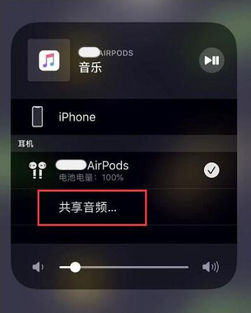 珠晖苹果14音频维修点分享iPhone14音频共享设置方法 