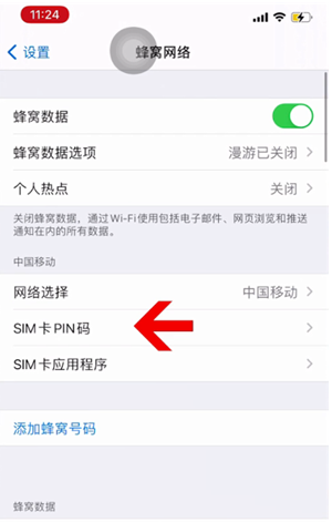 珠晖苹果14维修网分享如何给iPhone14的SIM卡设置密码 