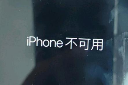 珠晖苹果服务网点分享锁屏界面显示“iPhone 不可用”如何解决 