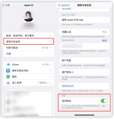 珠晖苹果手机维修分享iOS 16 自动验证功能开启方法 