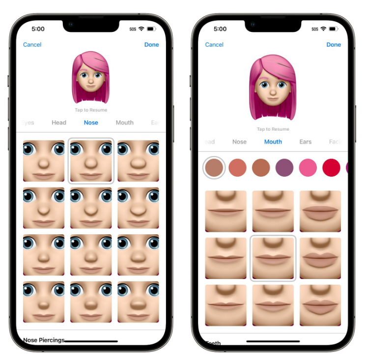 珠晖苹果手机维修分享​iOS 16中的拟我表情有了哪些变化和升级 